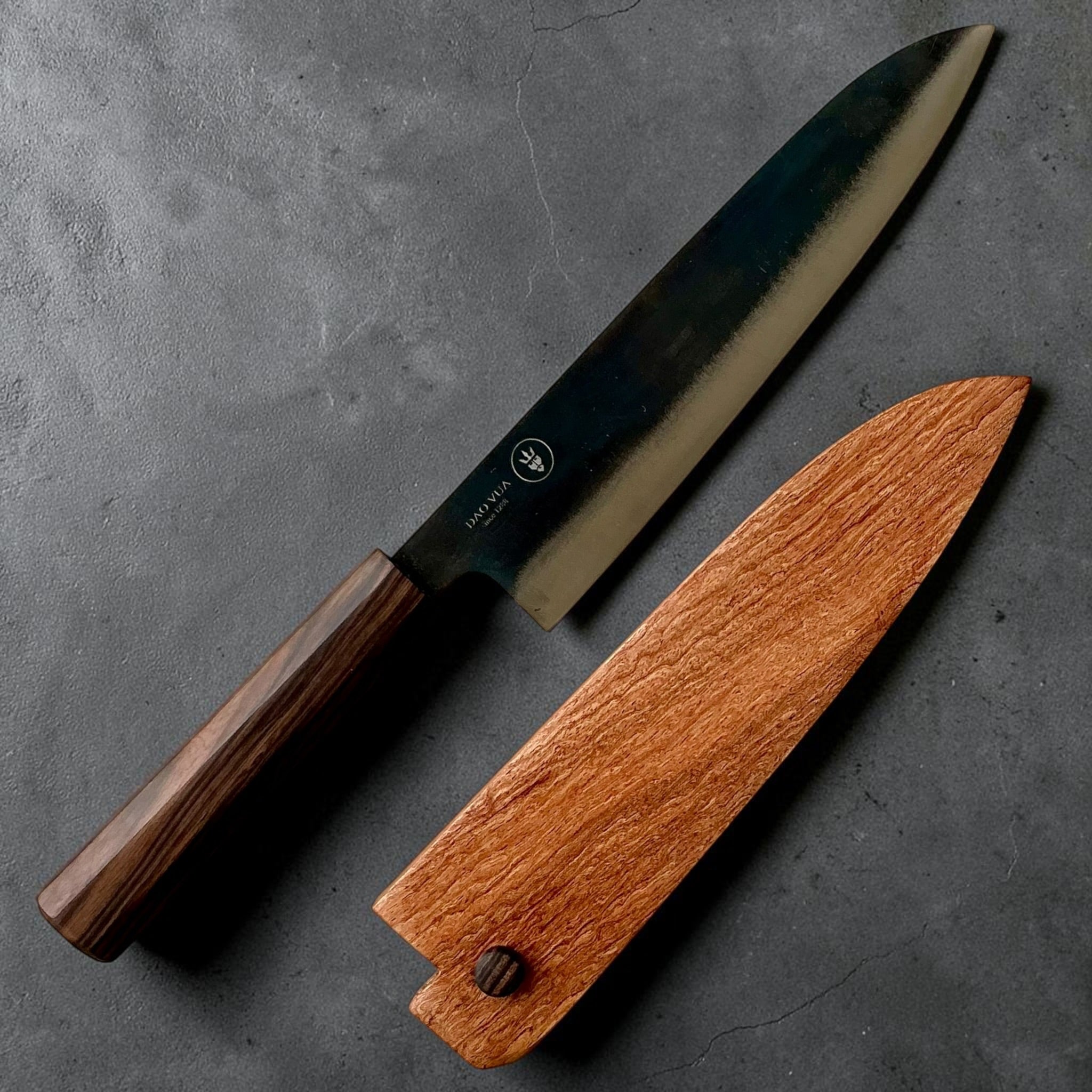 Dao Vua V3 52100 Kurouchi Gyuto 210mm with saya