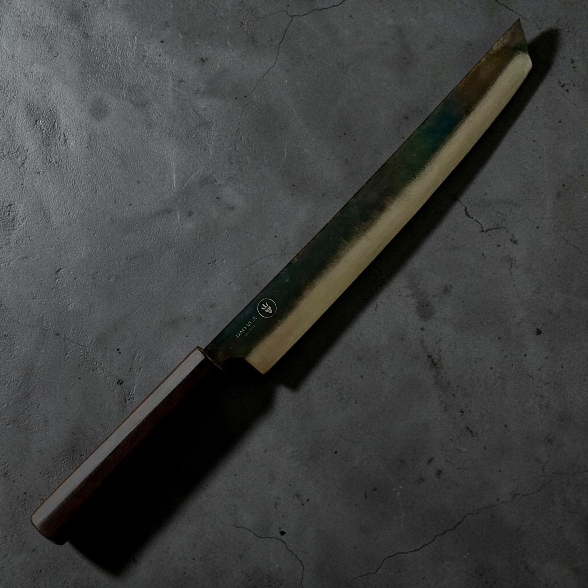 Dao Vua V3 52100 Kurouchi Sujihiki 270mm - angled profile