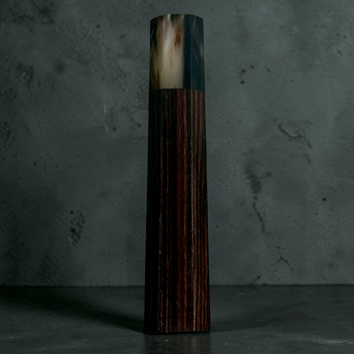 Ebano e corno wa manico No. 2, 135 mm, corno variegato e ebano a righe #handle_no. 2 - 135 mm
