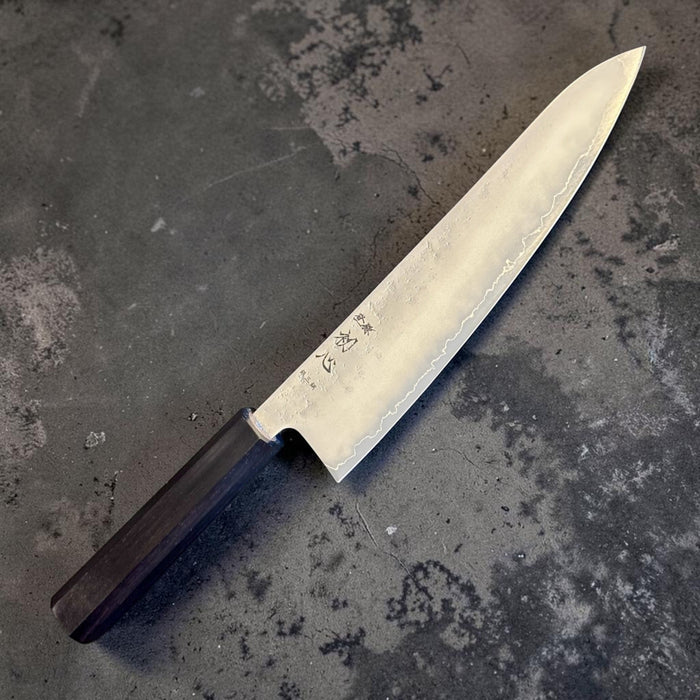 Hatsukokoro Ginrei Silver #3 Gyuto 210mm mit Mono-Ebenholzgriff