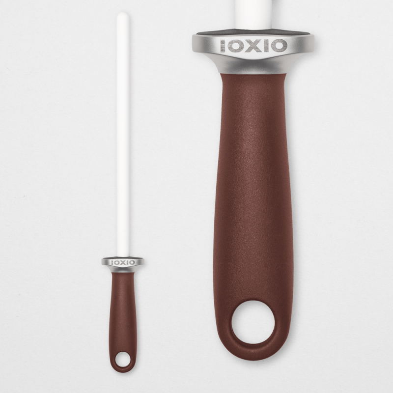 IOXIO Origin polishing rod with white ceramic and rust-brown handle