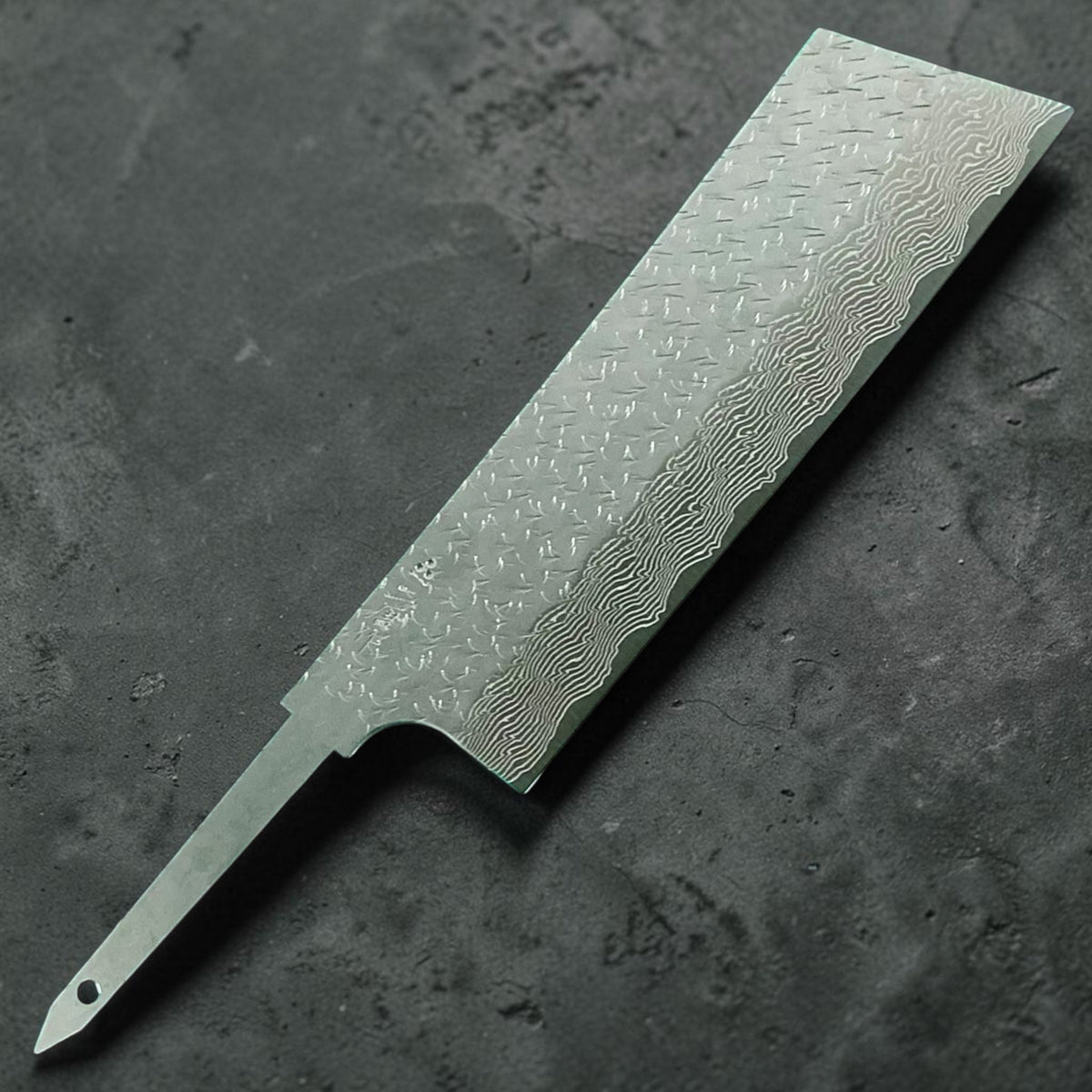 Nigara SG-STRIX Damascus Hakata Nakiri, sola lama, vista frontale #handle_blade only