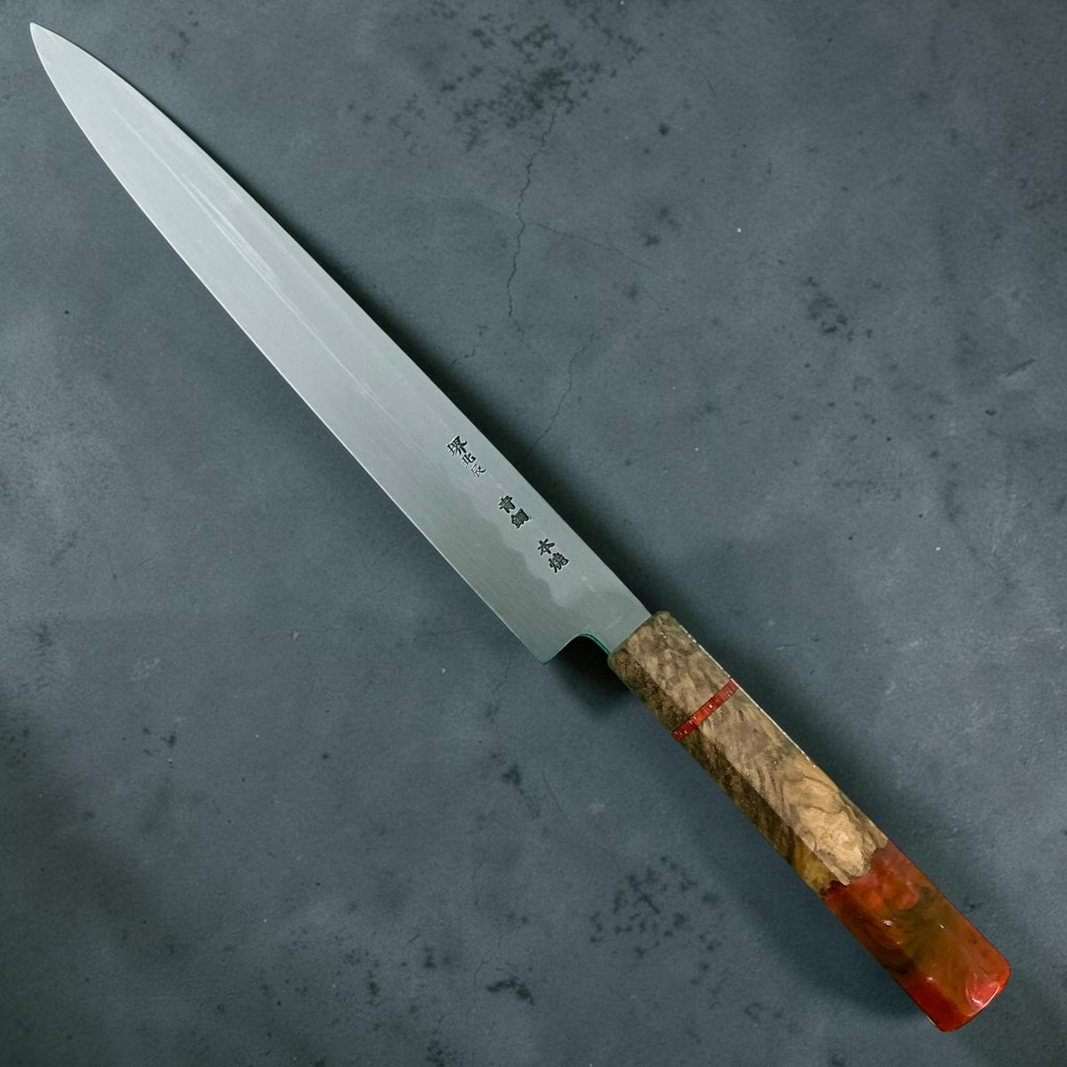 Sakai Hokushin Aogami No. 2 Honyaki Wa-Sujihiki 275mm, full knife with Prisma handle #handle_prisma handle