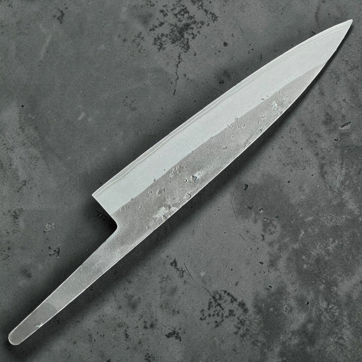 Tokushu Knife Blue No. 2 Nashiji Hiraki 165 mm sola lama, lato posteriore #handle_blade only