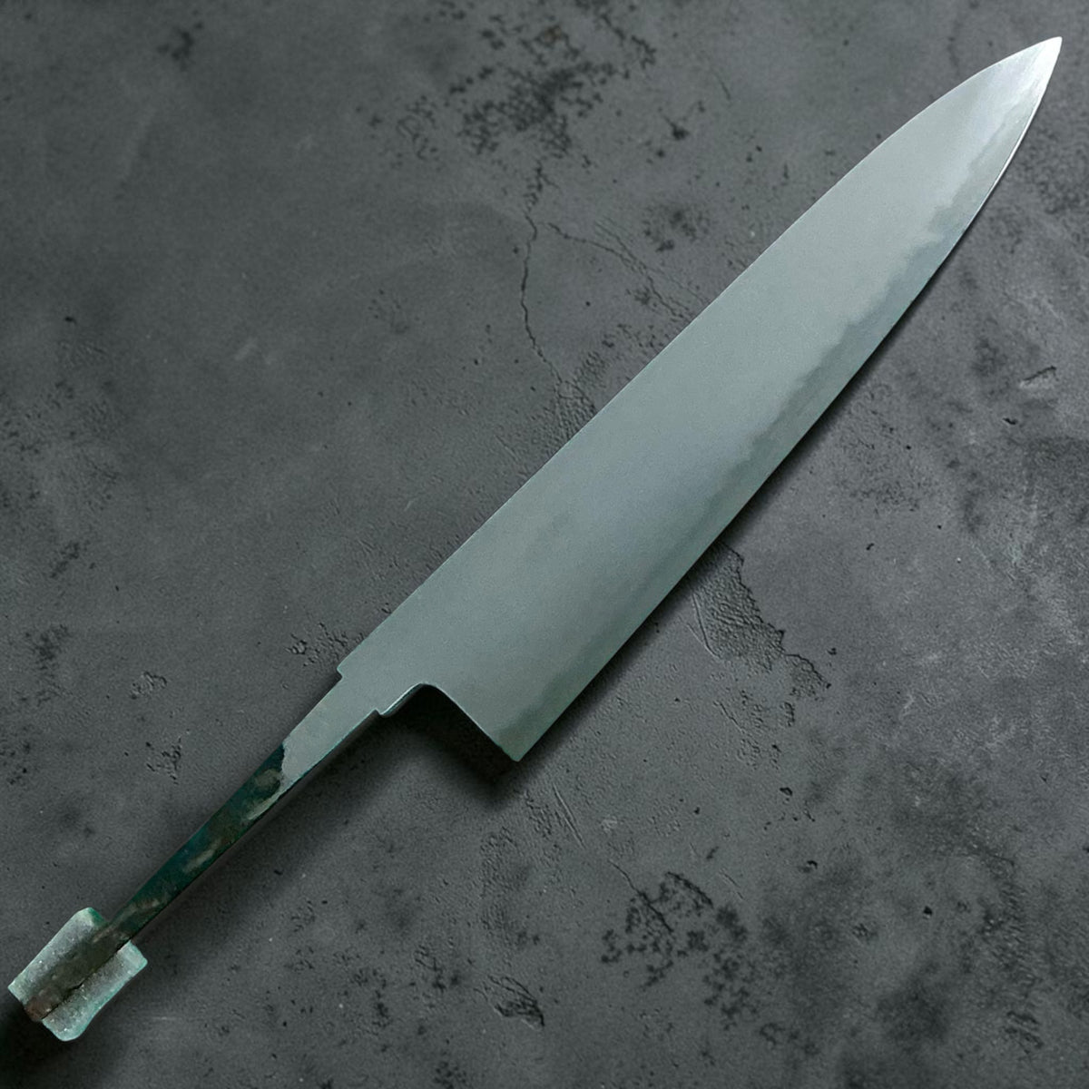 Yoshikazu Tanaka Aogami Super Kasumi Gyuto Lama 255mm solo senza manico, retro #handle_blade only