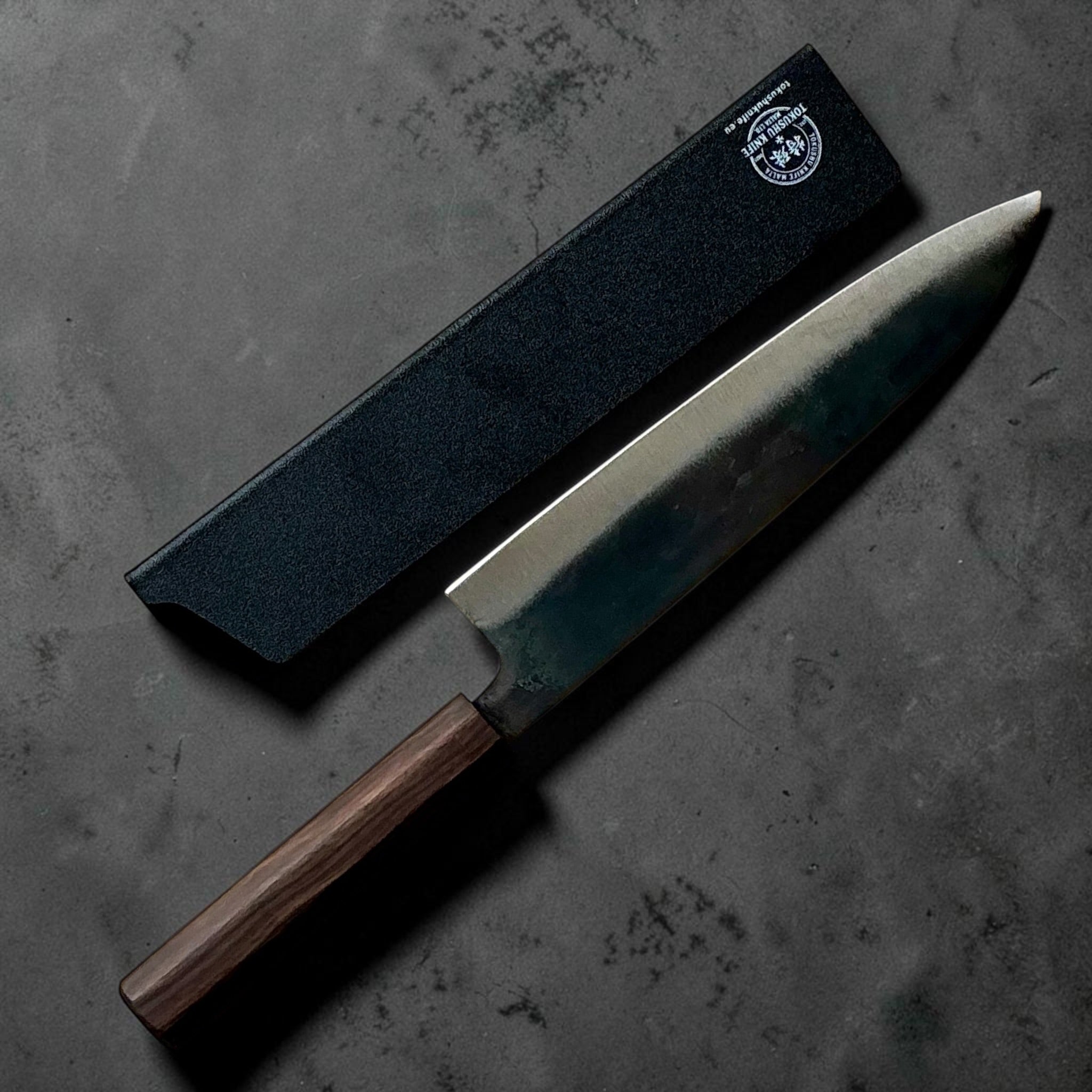 Dao Vua V3 52100 Kurouchi Gyuto 210mm and blade guard