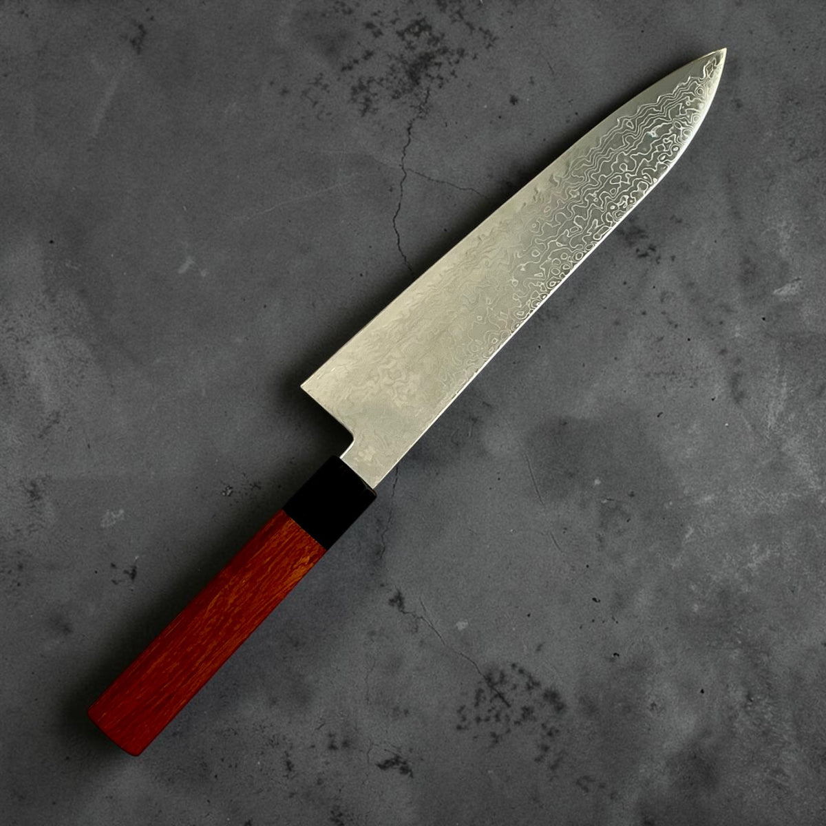 Hatsukokoro Ryuhyo SG2 Damascus Migaki Gyuto 210mm
