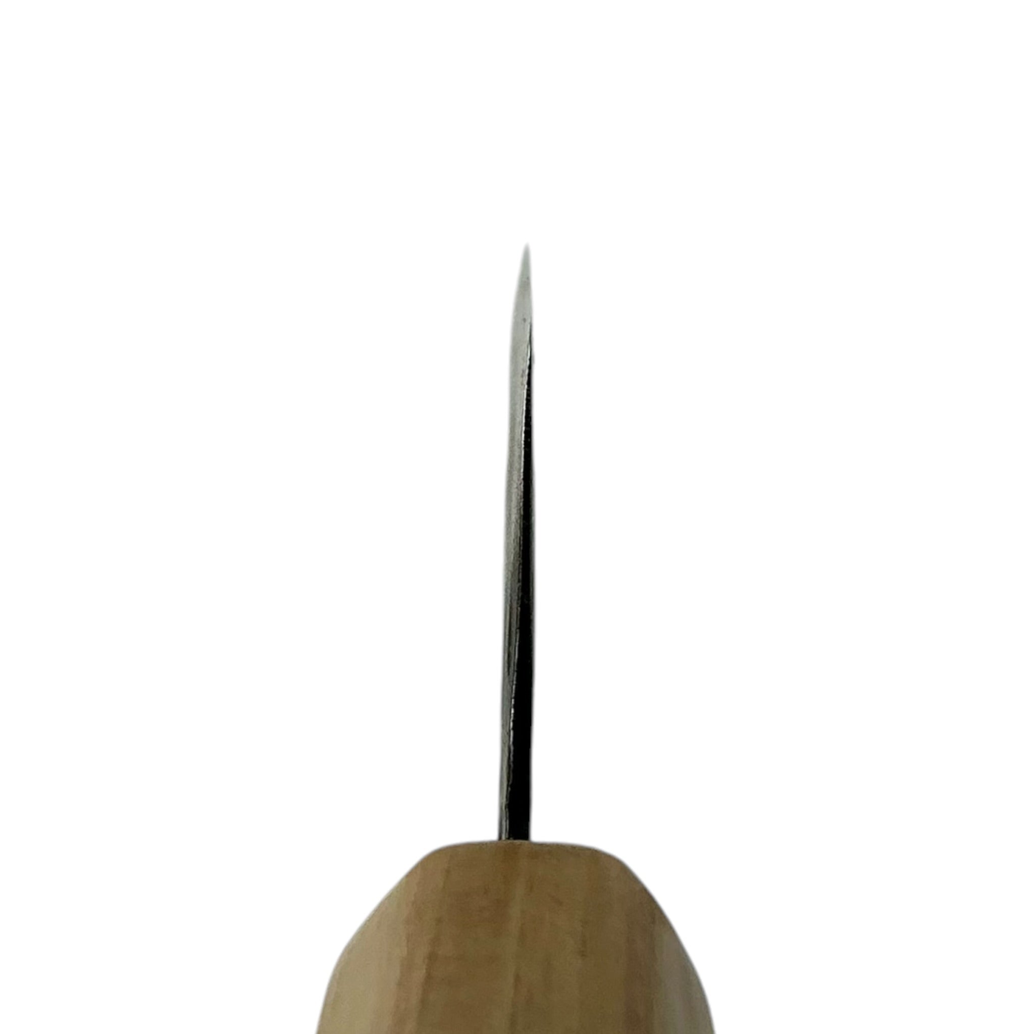 Choil view showing the grind of Dao Vua V3 Gyuto 210mm