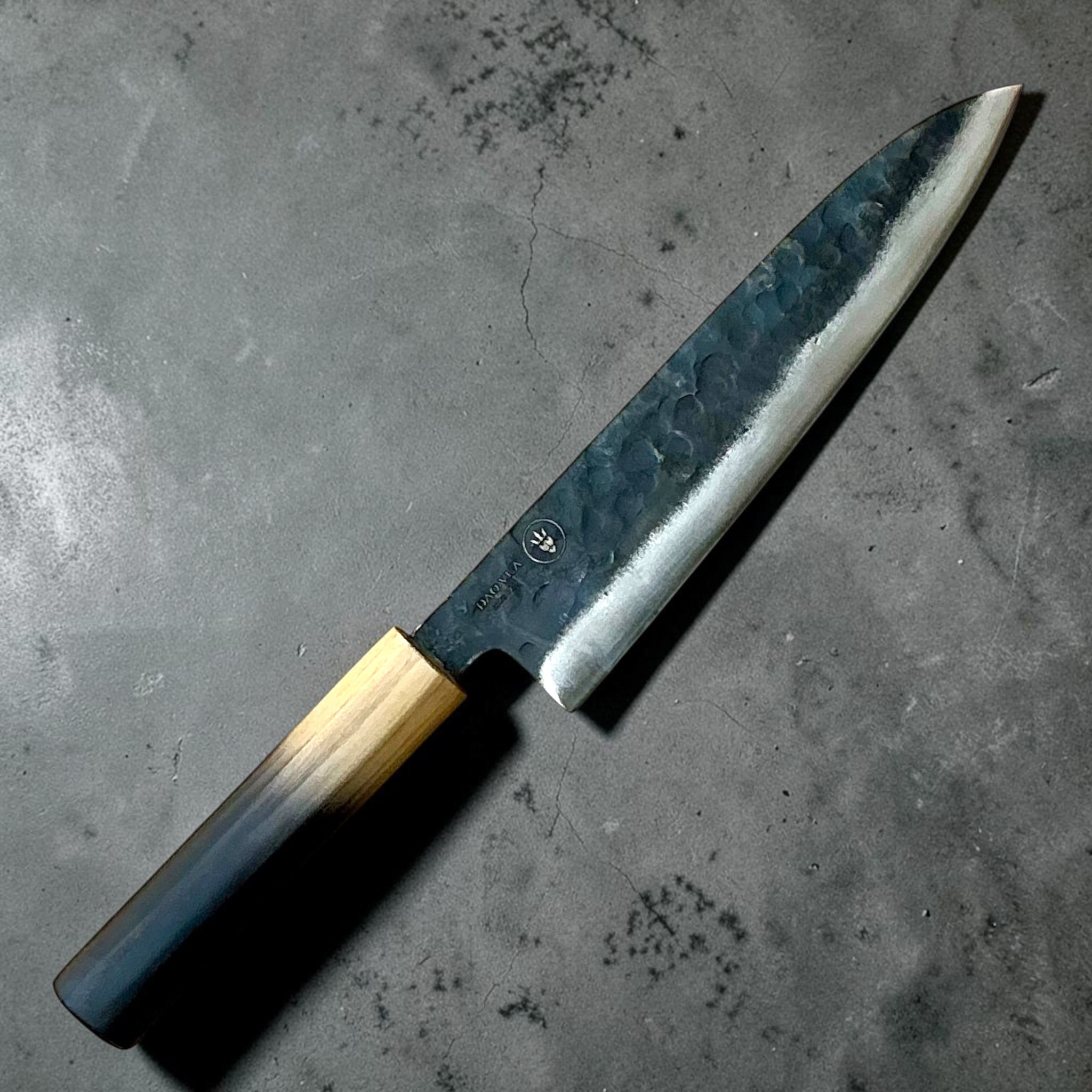 Dao Vua V3 52100 Kuro Tsuchime Gyuto 210mm maker mark side