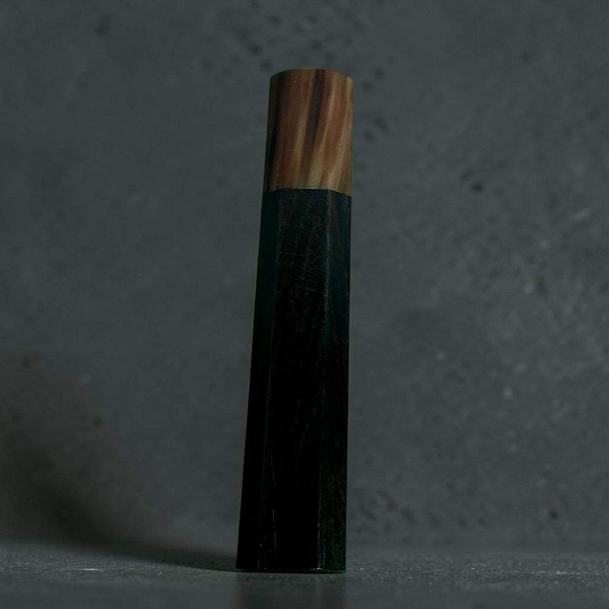 Ebony and horn wa handle No. 8, 124 mm, variegated horn and dark ebony #handle_no. 8 - 124 mm