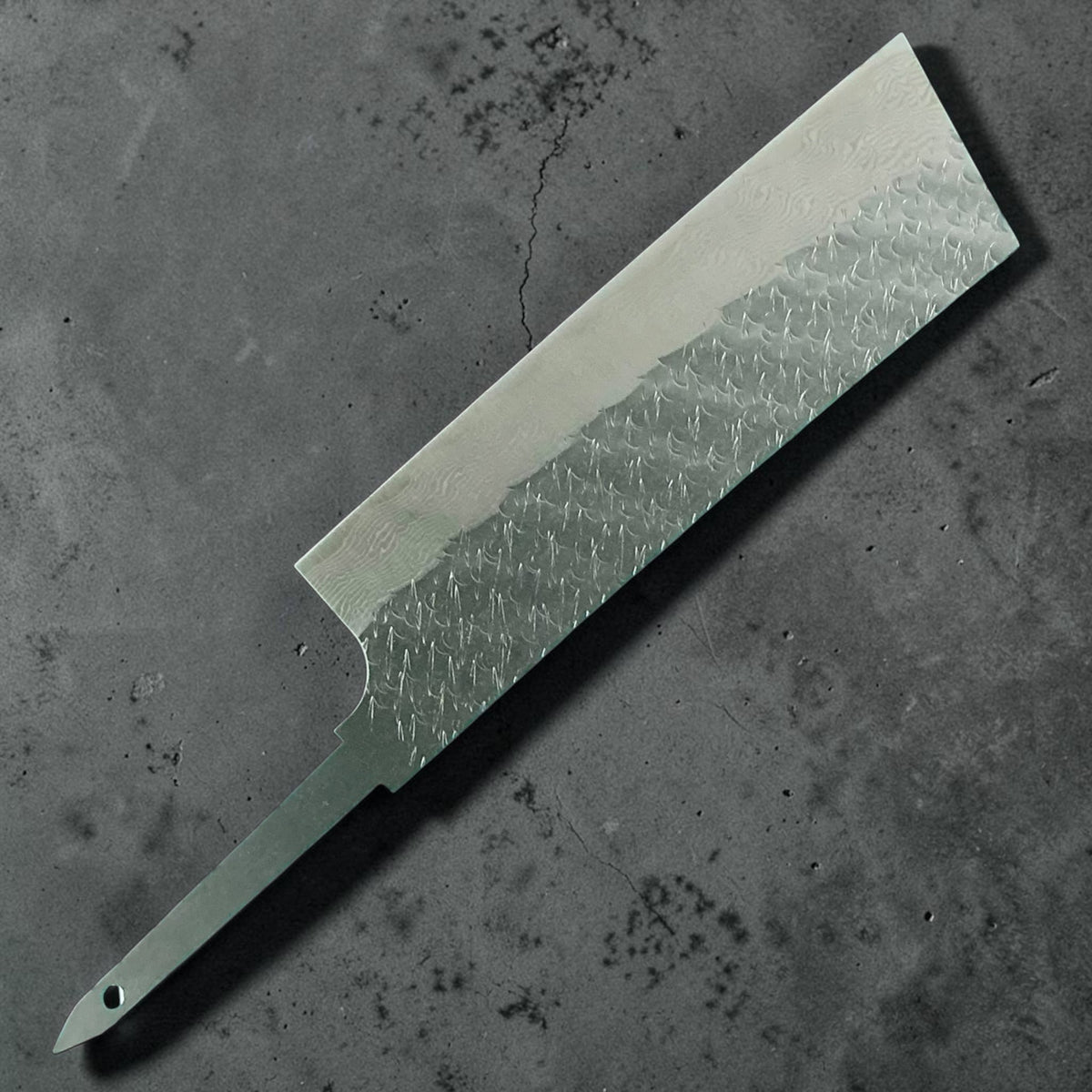 Nigara SG-STRIX Damascus Hakata Nakiri, sola lama, vista posteriore #handle_blade only