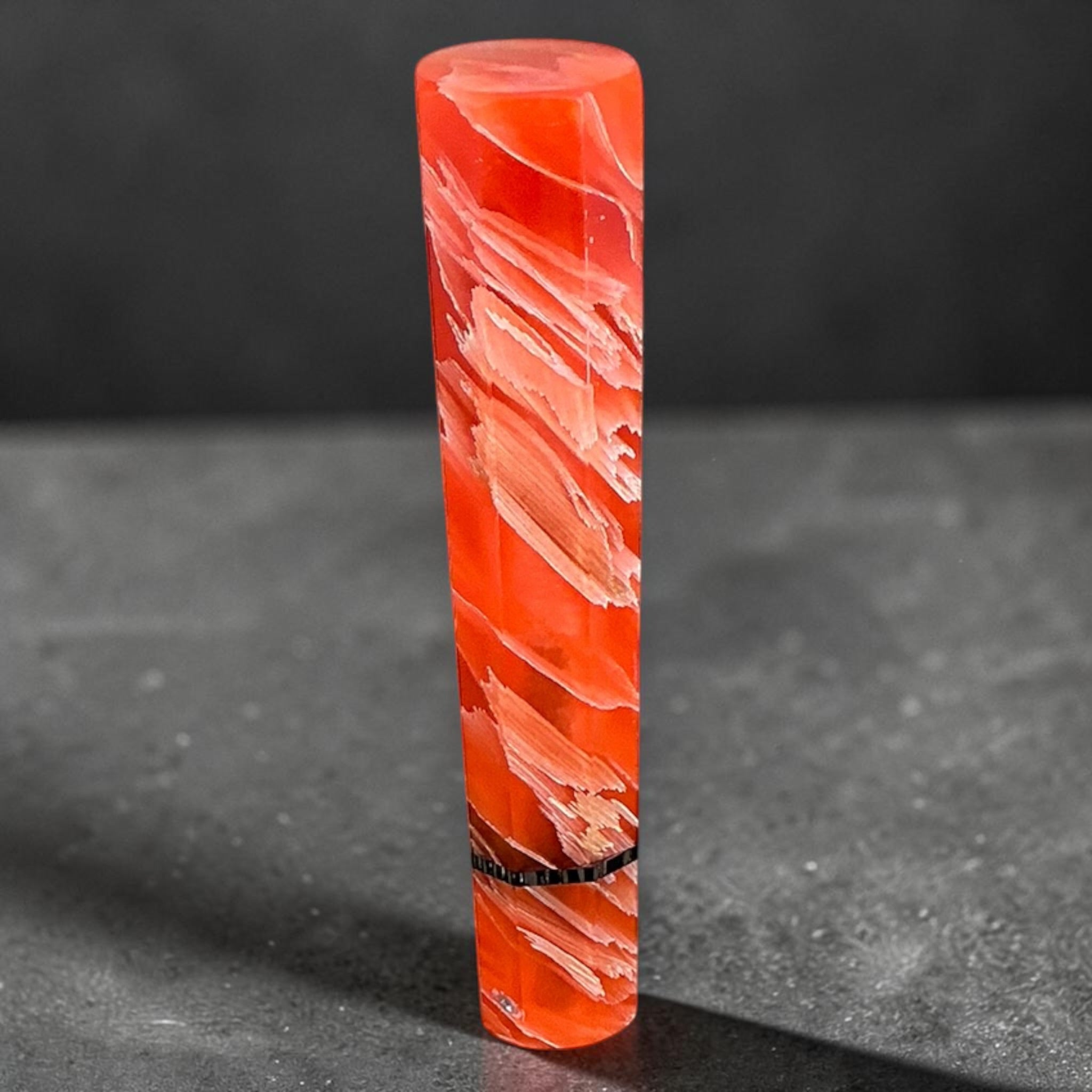 Prisma Colour Madness custom wa handle — Coral Rush vivid coral and pink resin
