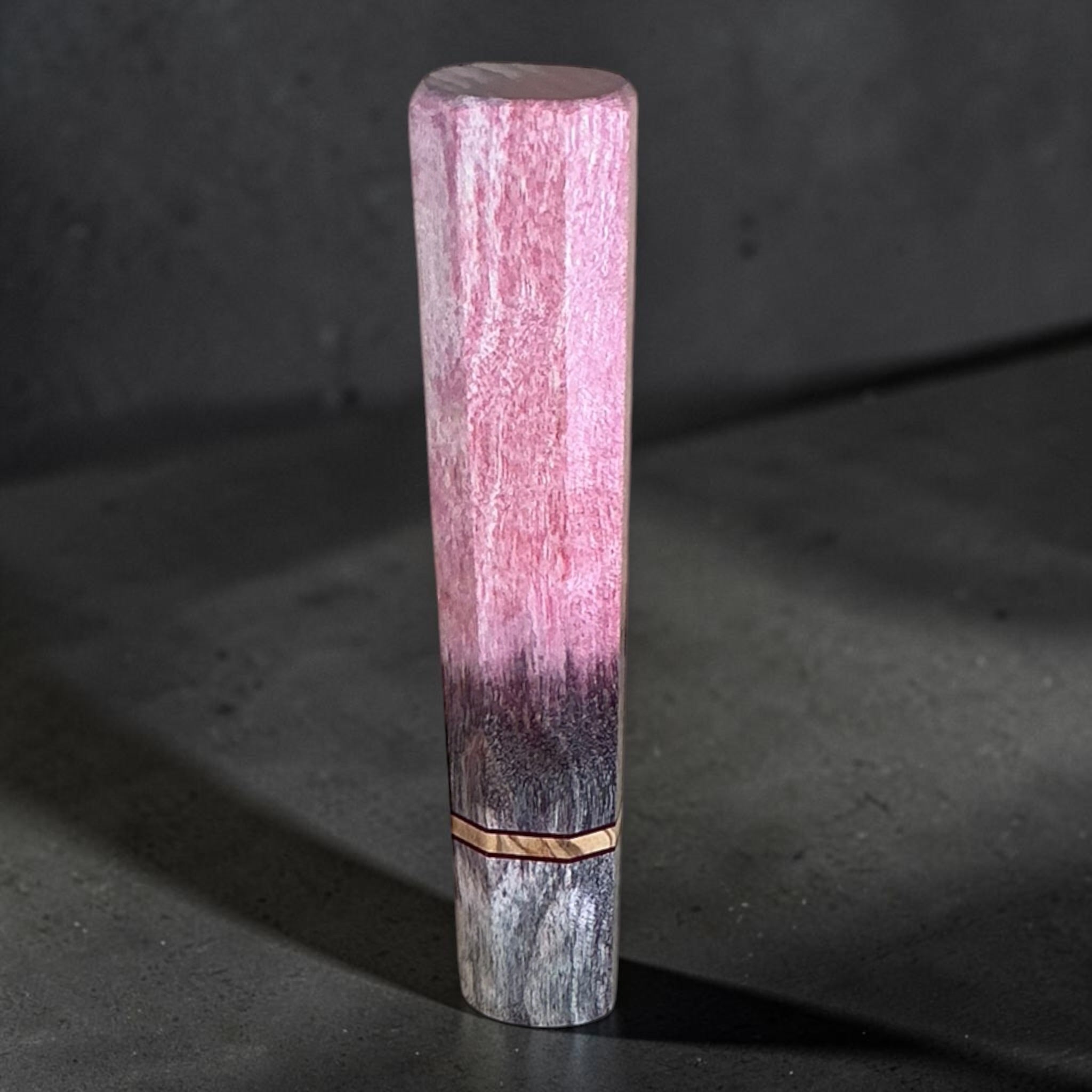 Prisma Colour Madness custom wa handle — Sakura Frost pink, graphite and silver-toned finish