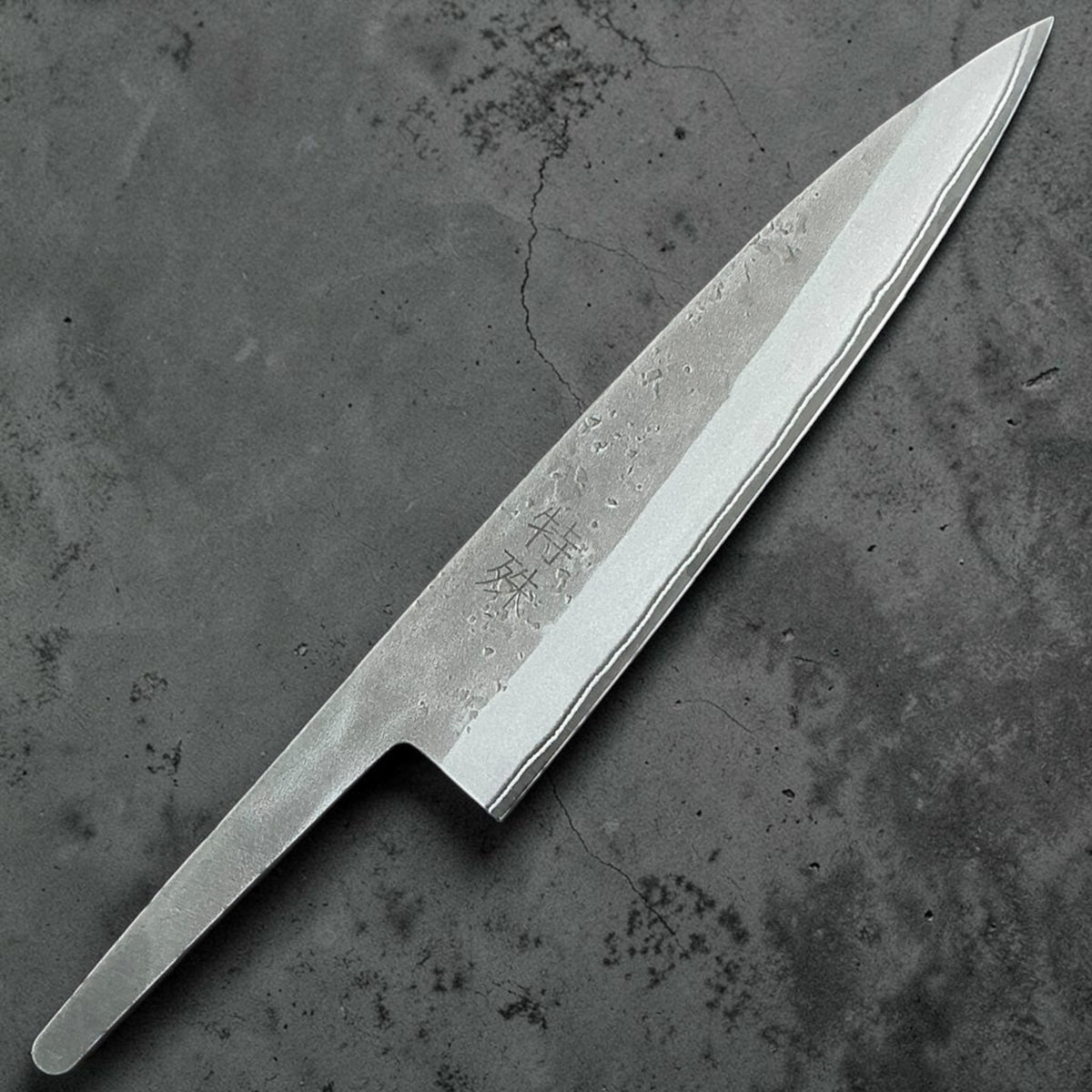 Tokushu Knife Blue No. 2 Nashiji Hiraki 165 mm, sola lama laterale marcata #handle_blade only