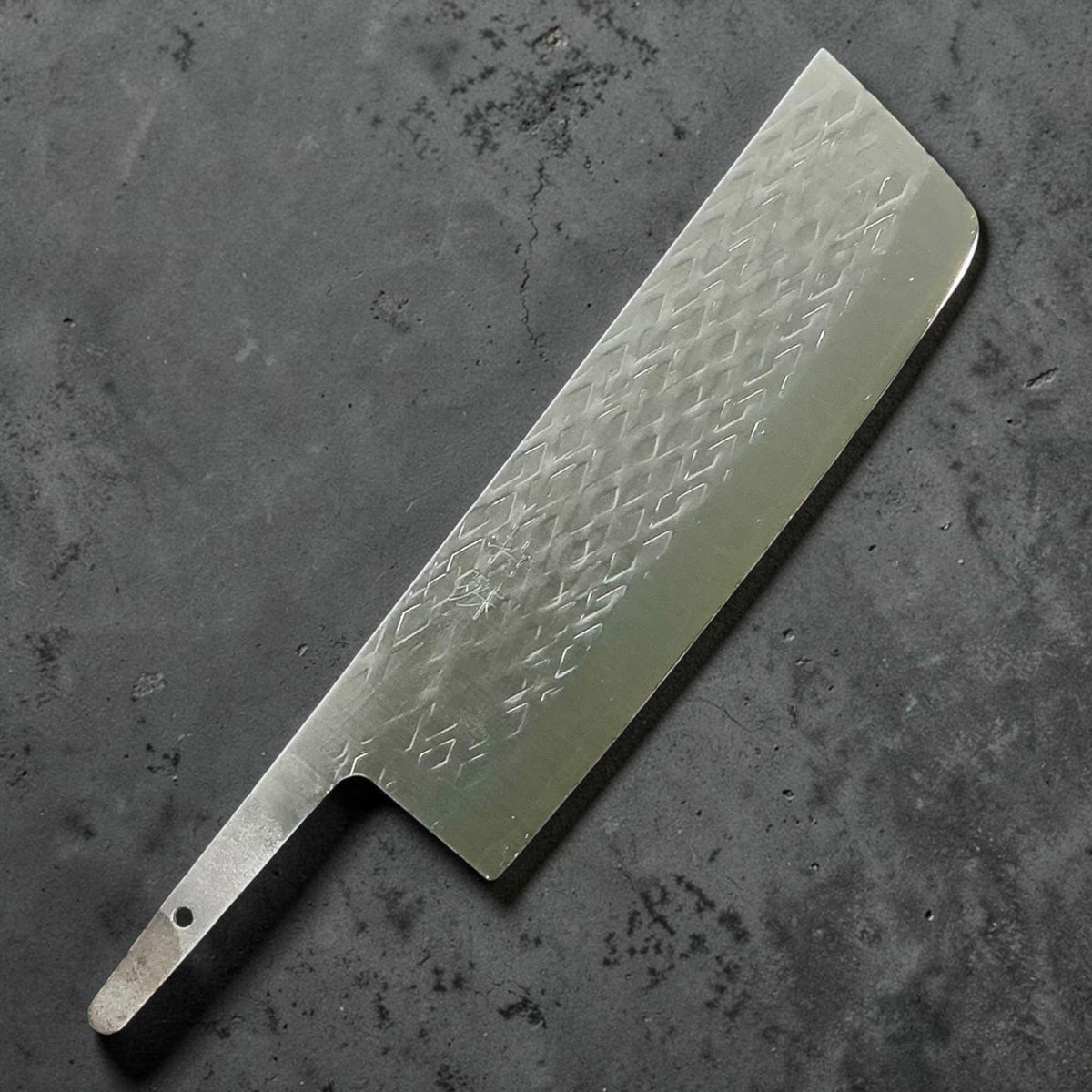 Tokushu Knife Tsuchime SLD 165mm Nakiri : lame seule, sans manche, vue de face #handle_blade only