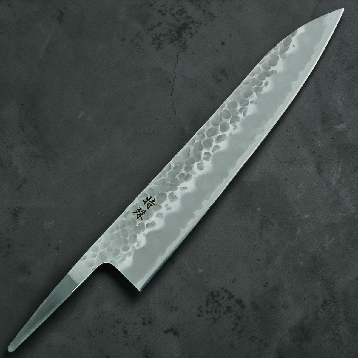 Tokushu Knife Tsuchime Gyuto 240mm, alleen lemmet, voorzijde #handle_blade only