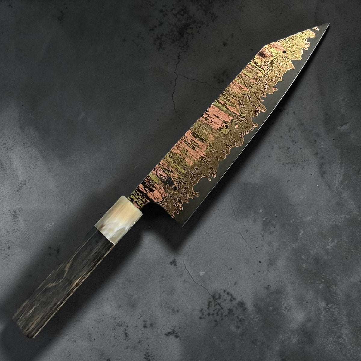 Tu Nguyen 52100 rainbow Damascus kiritsuke gyuto 210mm, Knife 5, photo 1 #knife_knife 5